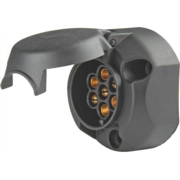 Tilhengerkontakt 7-pol 6V/12V