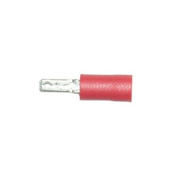 2,8mm² flatstikker hann rød