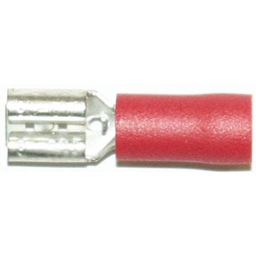 4,8mm flatstikker hunn rød