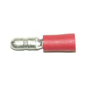 4mm rundstikker hann rød