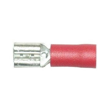 6,3mm flatstikker hunn rød