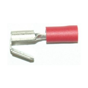 6,3mm flatstikker hunn rød m/avgreining