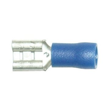 6,3mm flatstikker hunn blå
