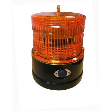 Batteridrevet roterende lampe med magnet