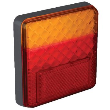 Baklykt Led 12/24V 100X100mm