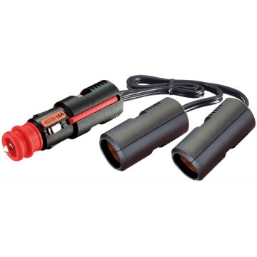 Kontaktadapter 1 -> 2 stikk
