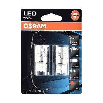 Osram LEDriving SL W21/5W Rød LED pære, 2 stk