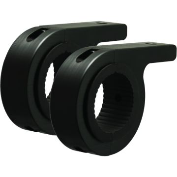 BRAKETTSETT FOR RØR Ø38MM SORT